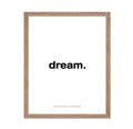 Poster Master Typography Poster - Quote Print - Dream, Beautiful, Modern, Minimal, Inspirational, Motivational - Gift for Family