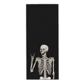 Dewoofly Rock and Roll Skeleton Hippie Skull Soft Fingertip Towels, Hand Towel, Dish Towel for Kitchen All Season 12 x 27.5 inch