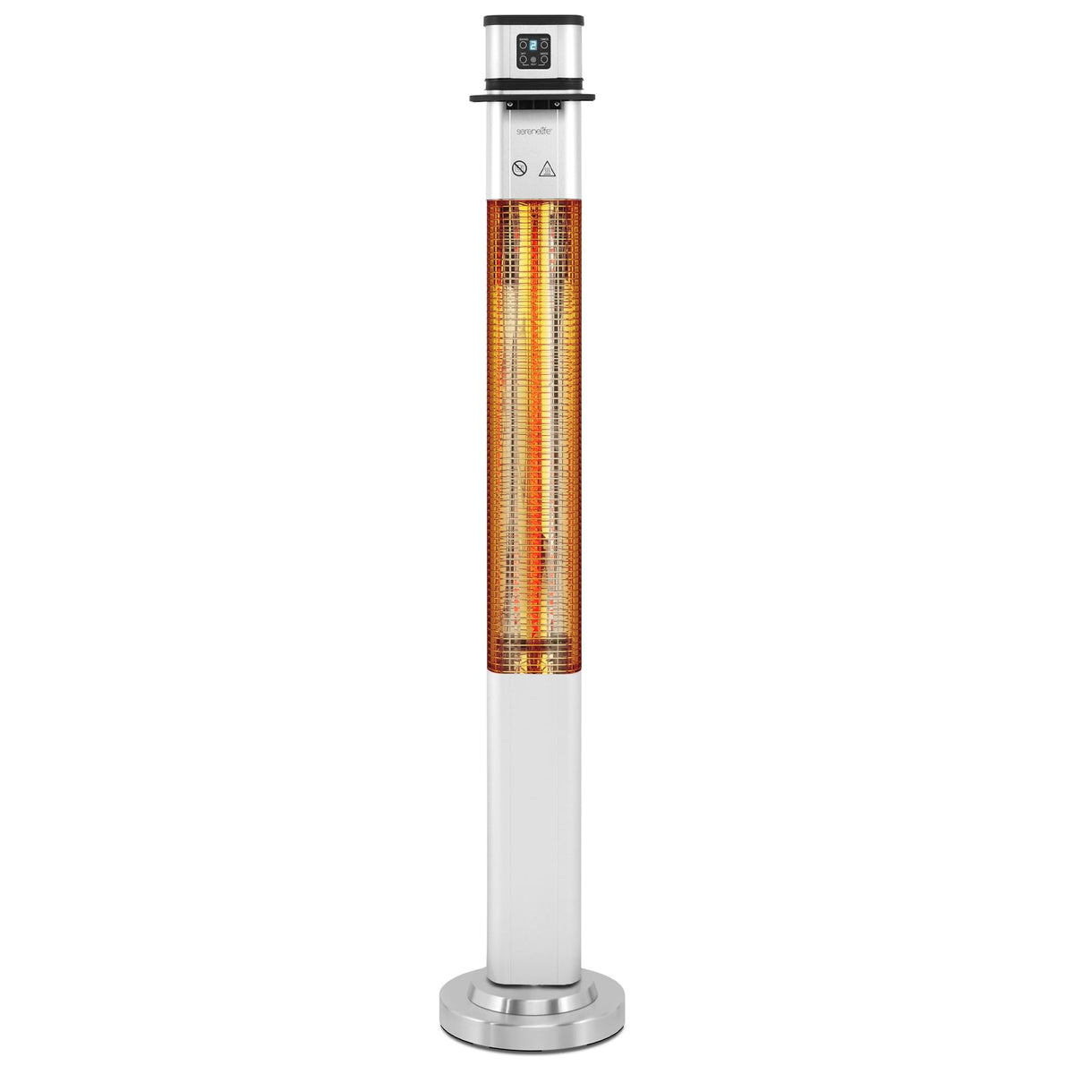 Serenelife Infrared Patio Heater, Electric Patio Heater With Remote Control, 1500 W, Indoor/Outdoor Heaters For Patio, Restauran
