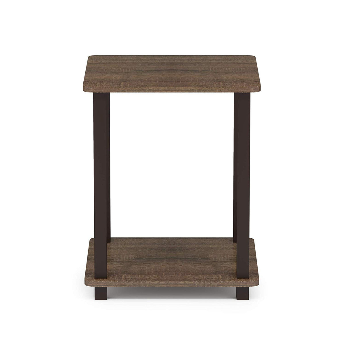 Furinno Simplistic Set of 2 End Table, Walnut/Brown