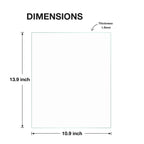 Egofine 11X14 Heat-Strengthened Glass Replacement For Picture Frame (Crystal Clear, 2 Pack), Replacement Glass For 11 By 14 Phot