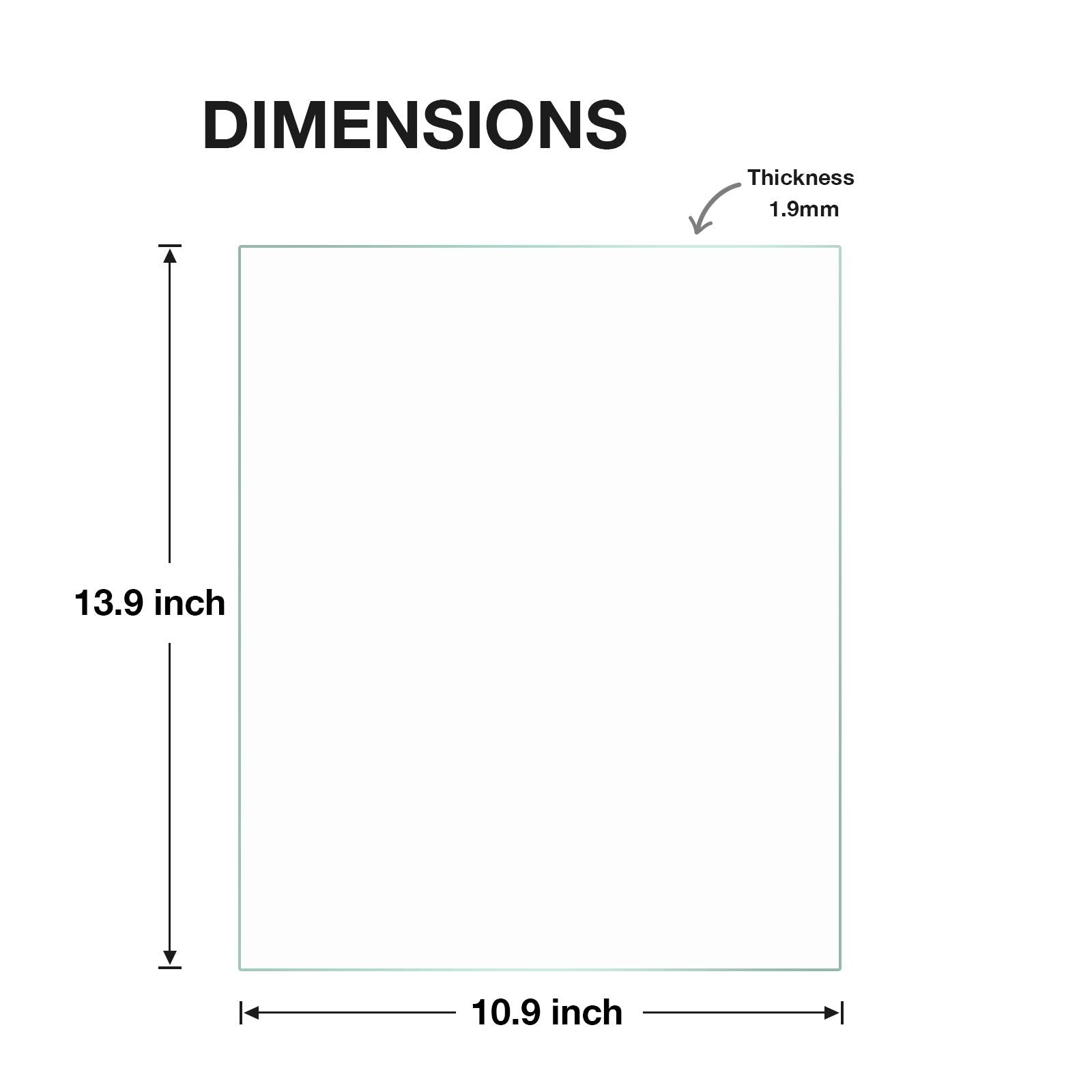 Egofine 11X14 Heat-Strengthened Glass Replacement For Picture Frame (Crystal Clear, 2 Pack), Replacement Glass For 11 By 14 Phot