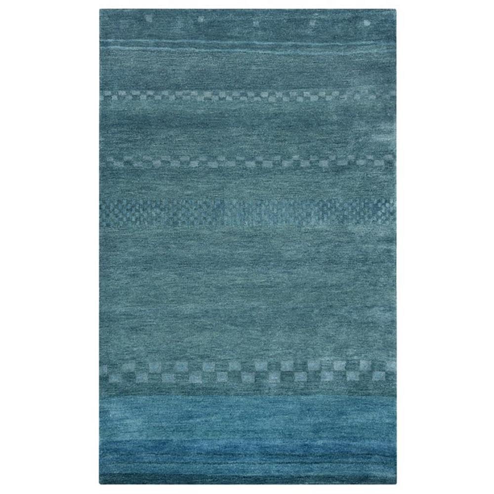 Alora Decor Desert 8' X 10' Abstract Blue/Lt. Blue Hand Tufted Area Rug