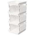 Lifewit Plastic Stackable Storage Baskets, 4 Tier Stacking Bins For Closet Wardrobe, Playroom, Kitchen And Pantry Organization, Large Capacity Multi-Functional Stackable Storage Containers Shelves