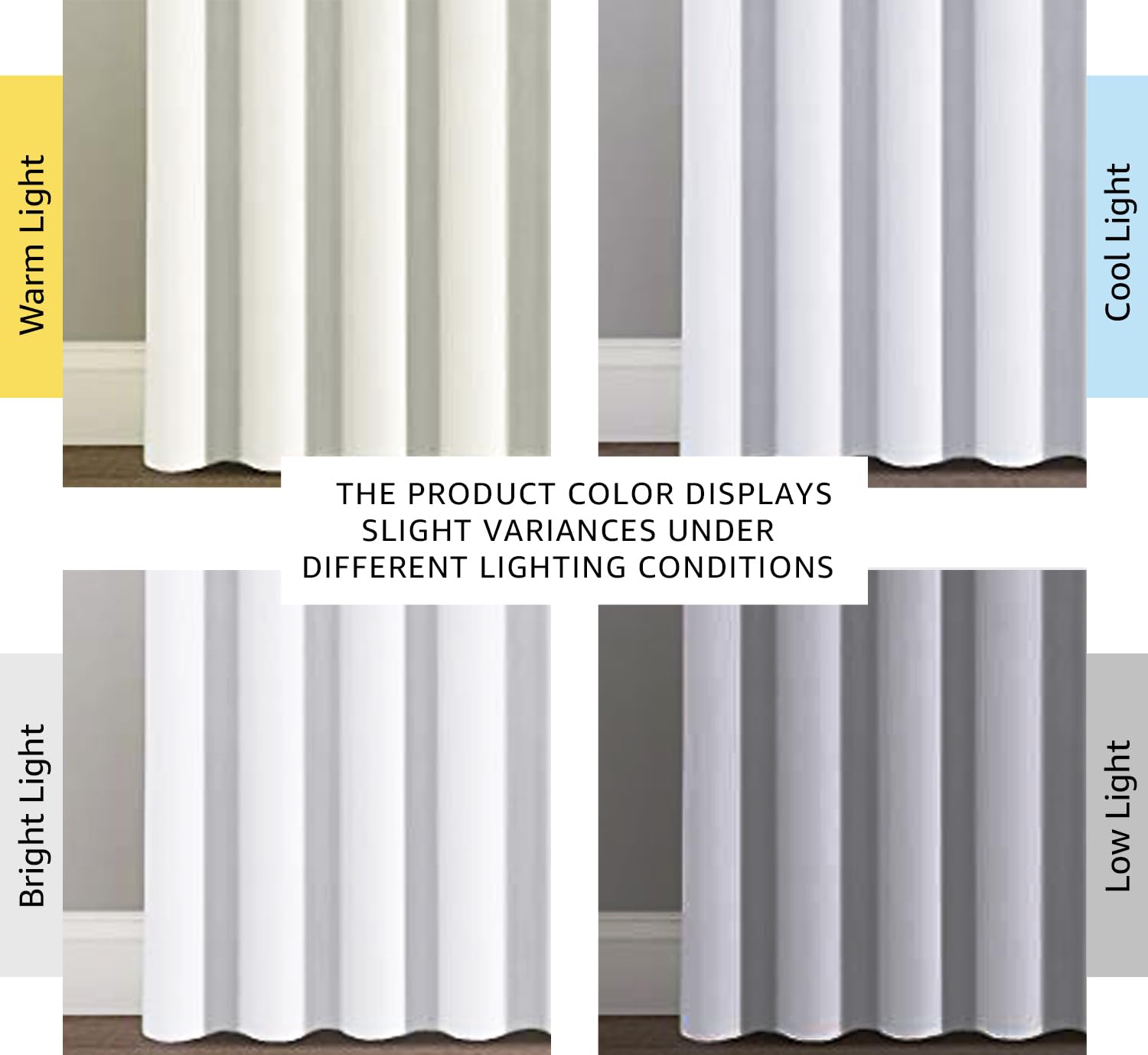 H.Versailtex Patio White Curtains 100X84 Inches For Sliding Door Extral Wide Blackout Curtain Panels Thermal Insulated Room Divi