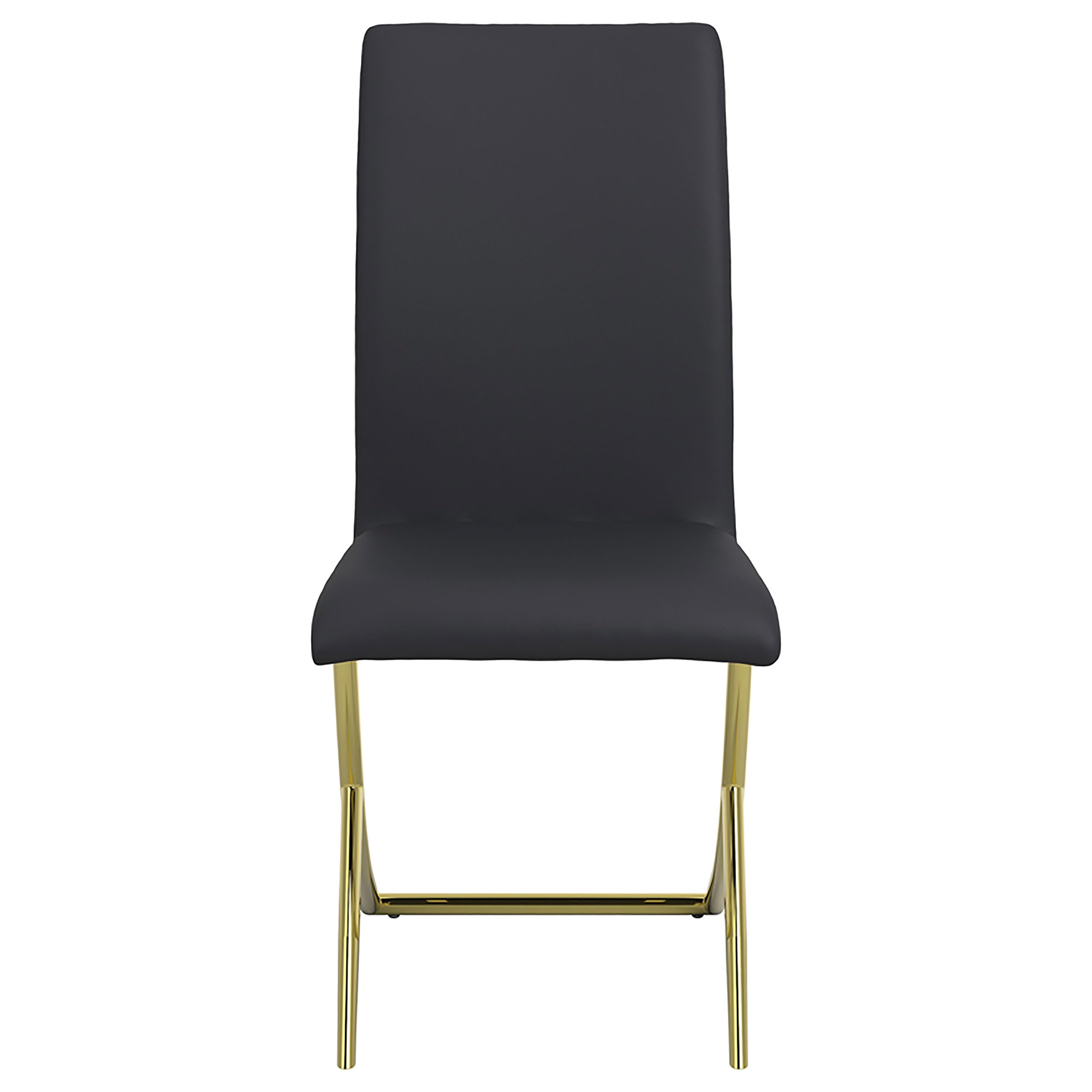 Coaster Home Furnishings Carmelia Upholstered Dining Side Chair Black (Set of 4)