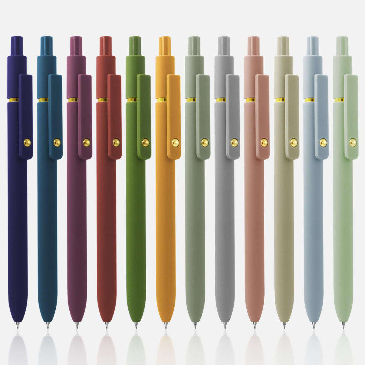 Uixjodo 12 Pcs Gel Pens 0.5Mm Quick Dry Black Ink Pens Fine Point Smooth Writing Pens, Cute Office And School Supplies Gifts For