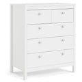 Madrid 5 Drawer Chest , White