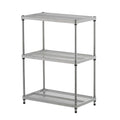Design Ideas MeshWorks 3 Tier Full-Size Metal Storage Shelving Unit Rack for Kitchen, Office, and Garage Organization, 23.6    x