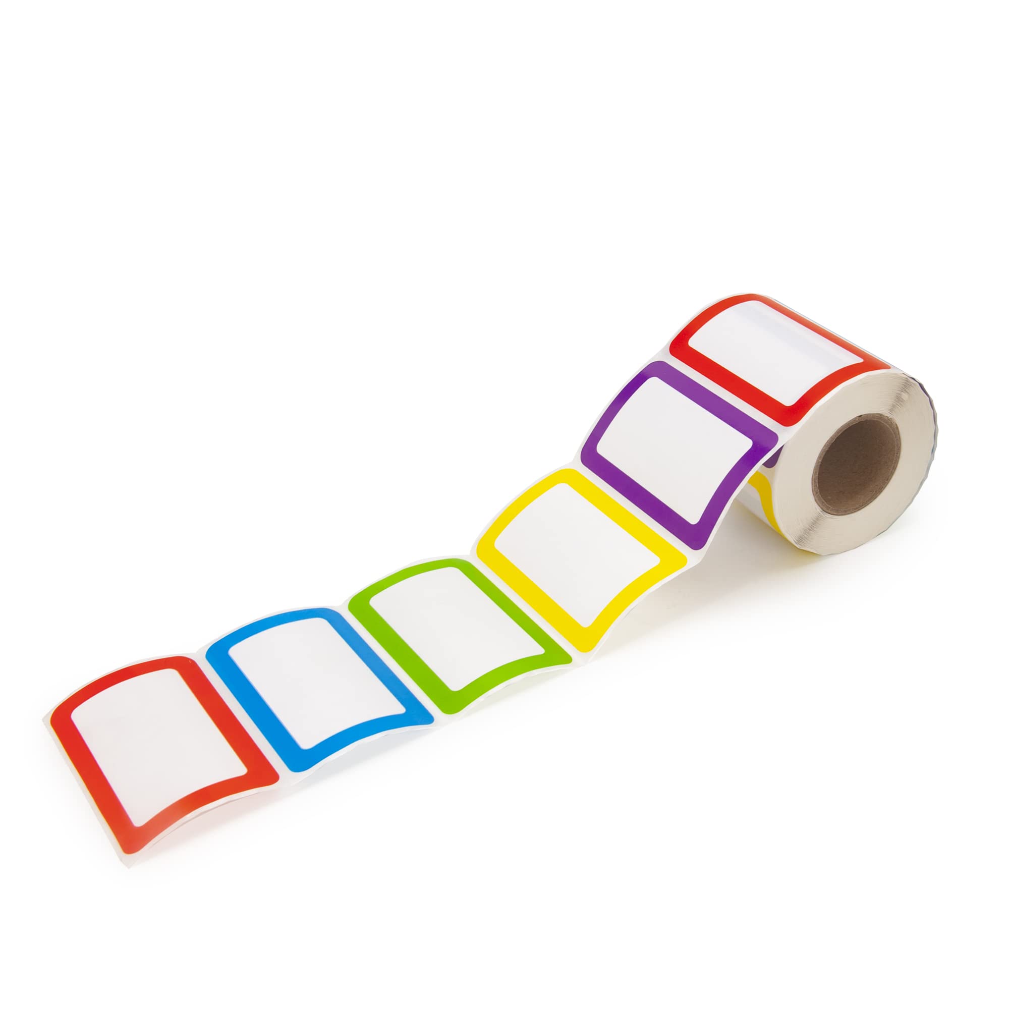 L Liked 500 Stickers - 3.5' X 2.25'Colors Plain Name Tag Labels With Perforated Line For School Office Home (Blank - 500 Label