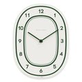 mooas Flatwood Wall Clock,12 Wood Wall Clock Non-Ticking Sweep Movement Decorative Wall Clock Battery Operated Wall Clock for Ho