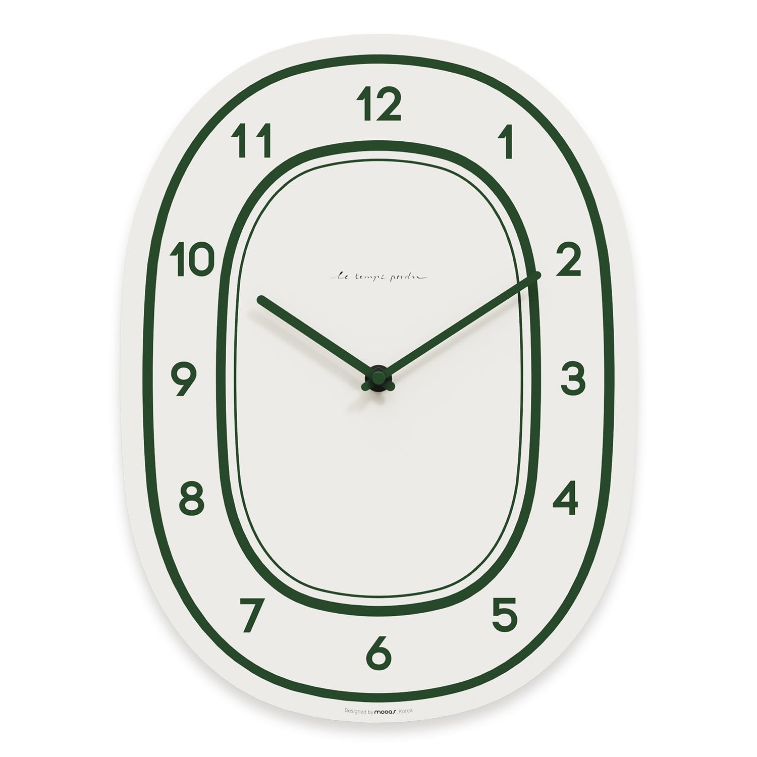 mooas Flatwood Wall Clock,12 Wood Wall Clock Non-Ticking Sweep Movement Decorative Wall Clock Battery Operated Wall Clock for Ho