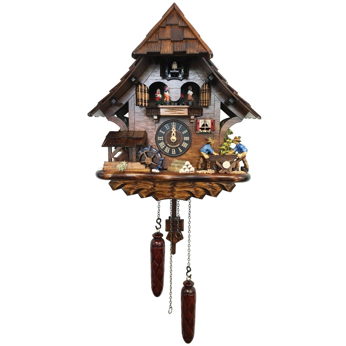Alexander Taron 4927Qmt Engstler Battery-Operated Cuckoo Clock-Full Size, Multi