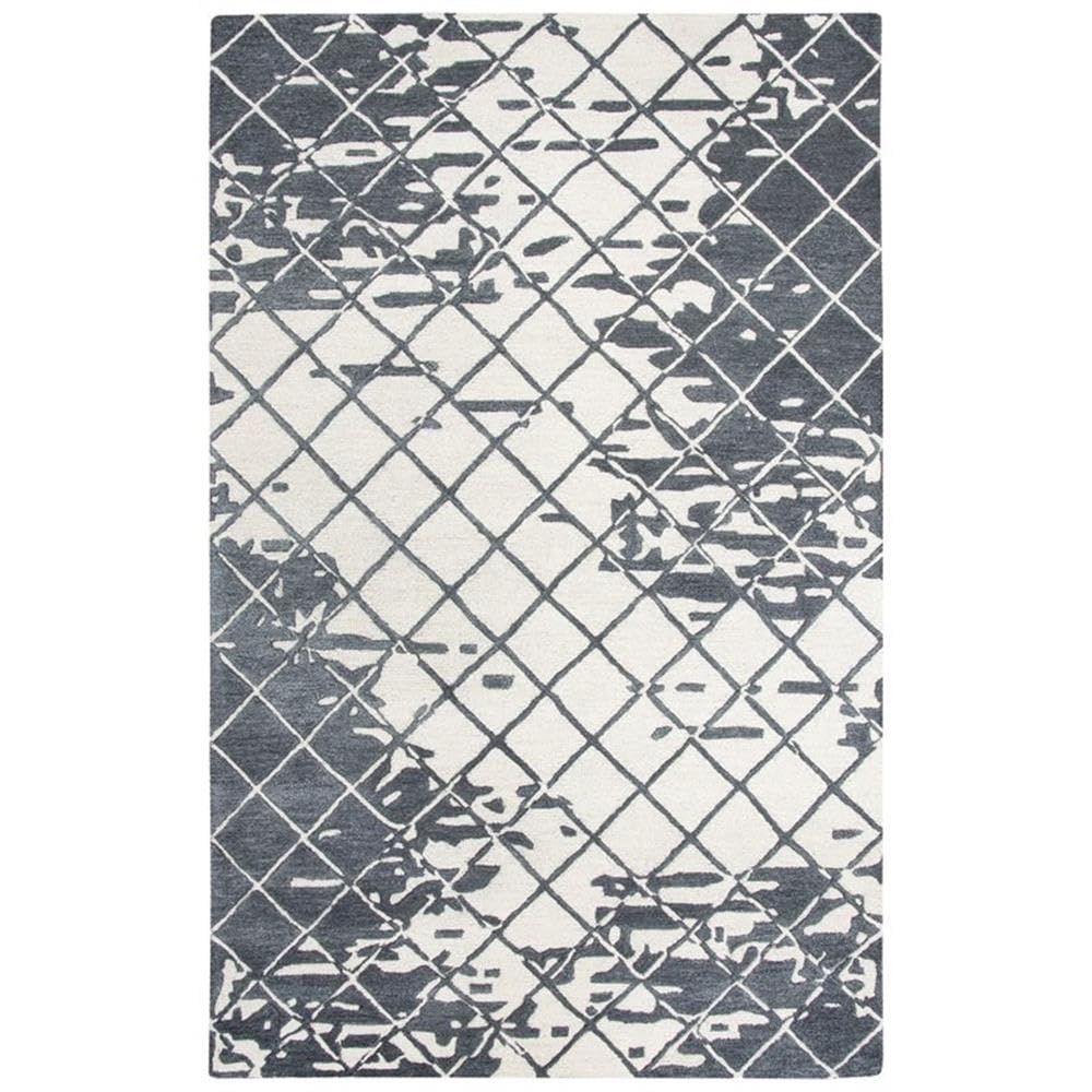 Alora Decor Geneva 9' X 12' Abstract Natural/Ivory Hand-Tufted Area Rug