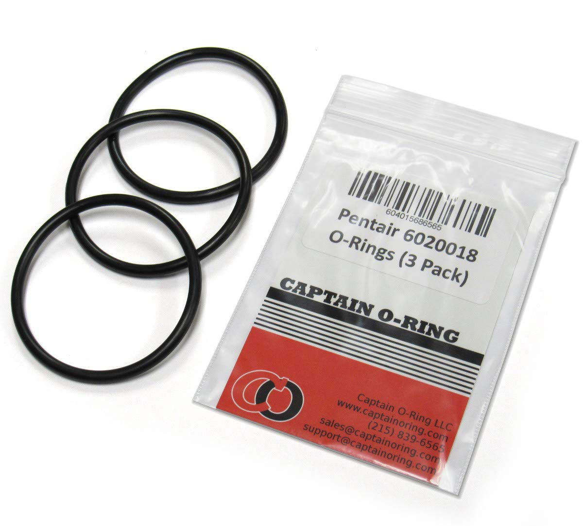 Captain O-Ring 6020018/350099 Orings Compatible With Pentair 350157/351157 Superflo Union Fitting & Sta-Rite Supermax Adapter (3