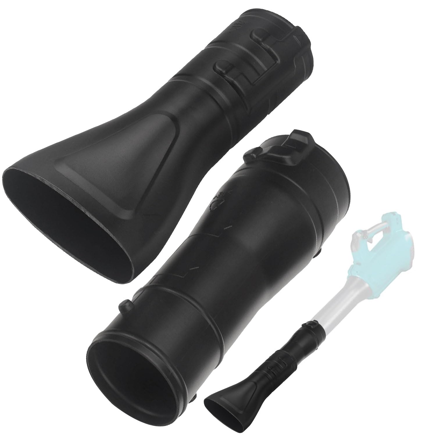 191L13-5 191B21-6 Blower Nozzle Adapter & 197889-6 Flat End Nozzle Attachment Kit For Makita X2 36V Hand Held Blower, For Xbu02Z