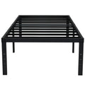 EMODA 18 Inch Twin Bed Frame No Box Spring Needed, Heavy Duty Tall Metal Twin Platform Bed Frames with Large Storage Space, Nois