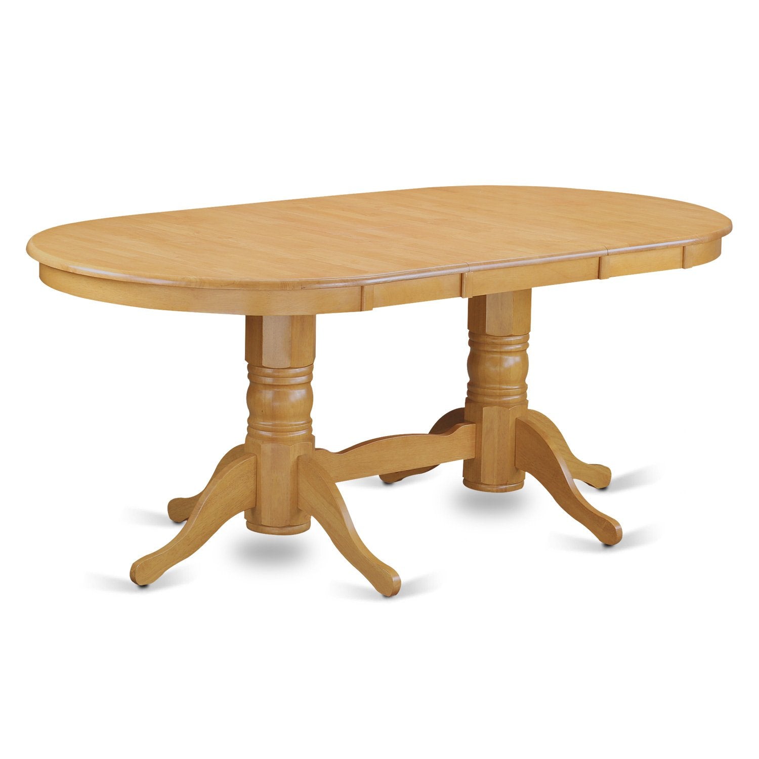 East West Furniture Vancouver 5 Piece Dinette Set for 4 Includes an Oval Table with Butterfly Leaf and 4 Linen Fabric Dining Room Chairs, 40x76 Inch, Oak