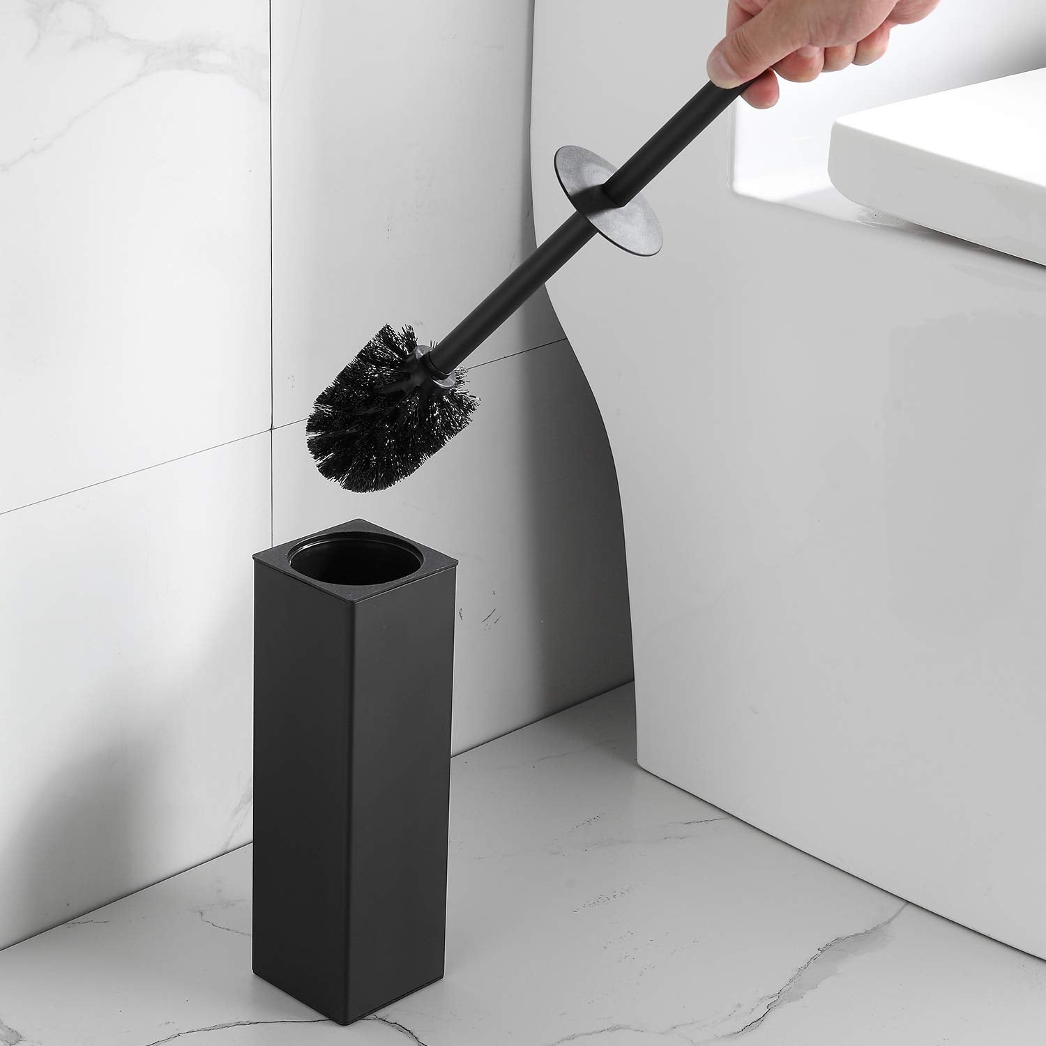 Bgl Freestanding Aluminium Toilet Brush With Holder For Bathroom Storage And Organization Toilet Bowl Cleaner Brush And Holder,