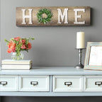 Losour Home Letters With Wreath-Farmhouse Decor For The Home Clearance Wood Letters-Decorative Home Sign For Living Room Decor,