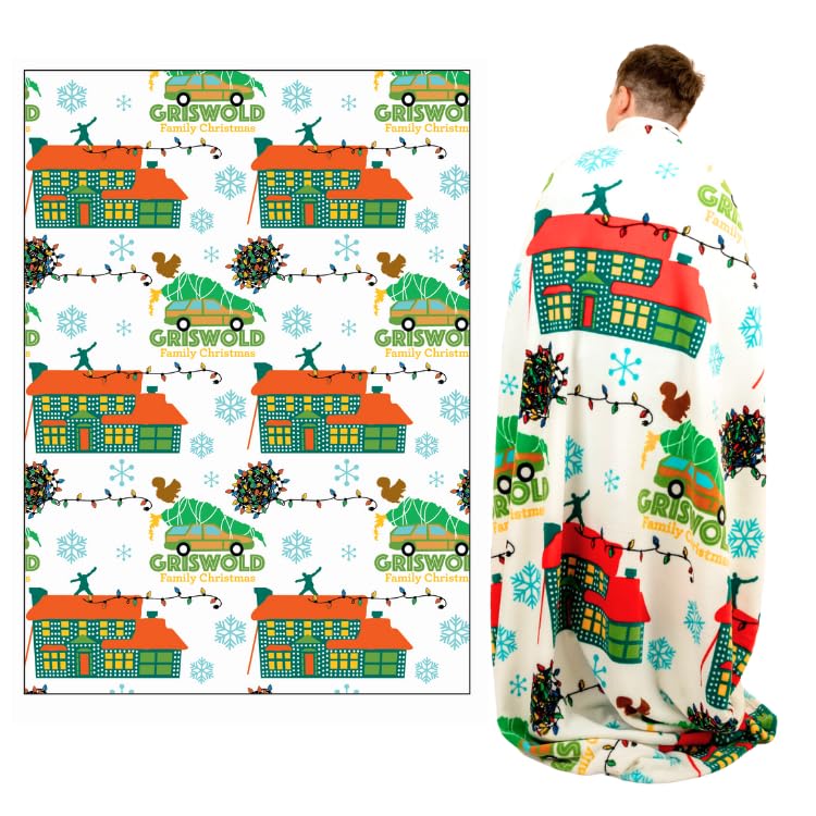 Franco Collectibles National Lampoon'S Christmas Vacation Movie Holiday Bedding Super Soft Cozy Throw, 50 In X 70 In, (Officiall