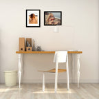Golden State Art, Simple And Stylish Picture Frame With Ivory Color Mat & Real Glass (11X14, Black)
