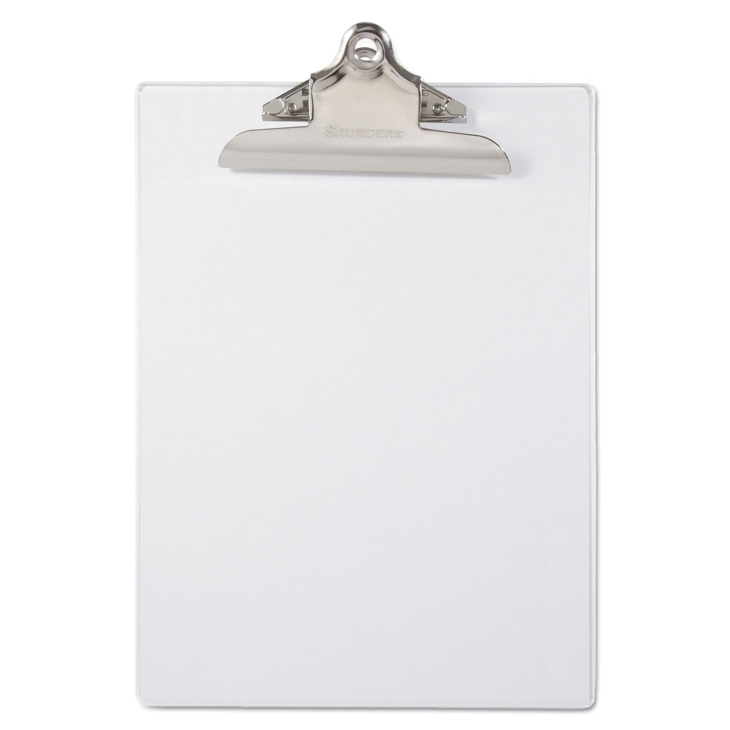 Saunders 21803 Recycled Plastic Clipboards 1-Inch Clip Cap 8 1/2 X 12 Sheets Clear