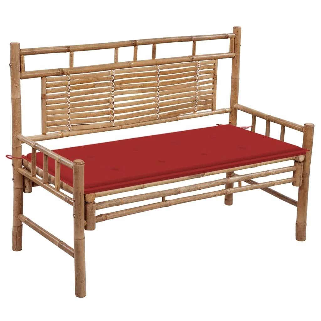 Solid Teak Patio Bench with Cushion - Thumbnail 5