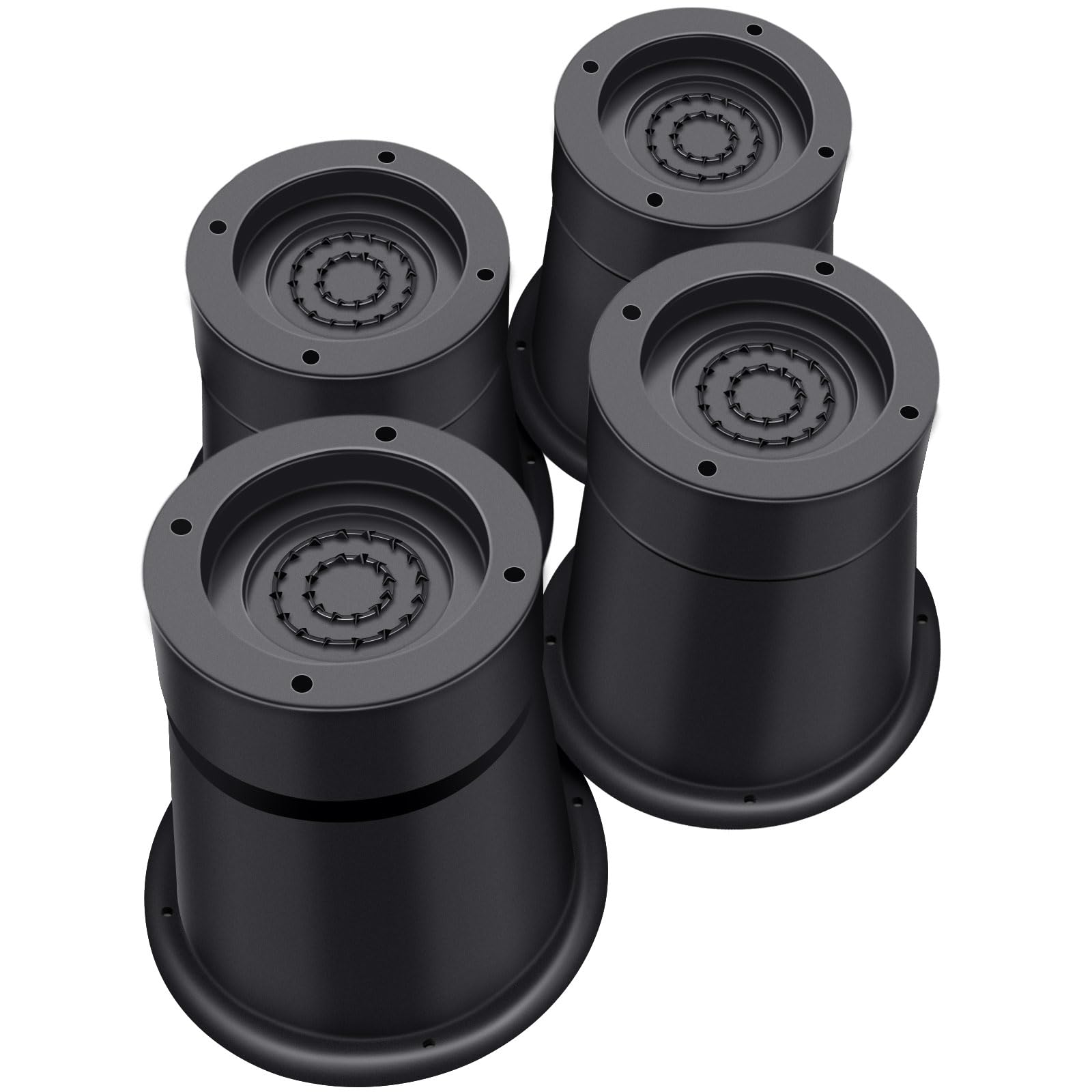 Annkut Round Bed Risers 3 Inch Heavy Duty,Elevation In Heights 2 Or 3 Inch Circle Furniture Risers For Chair Table And Desk Legs