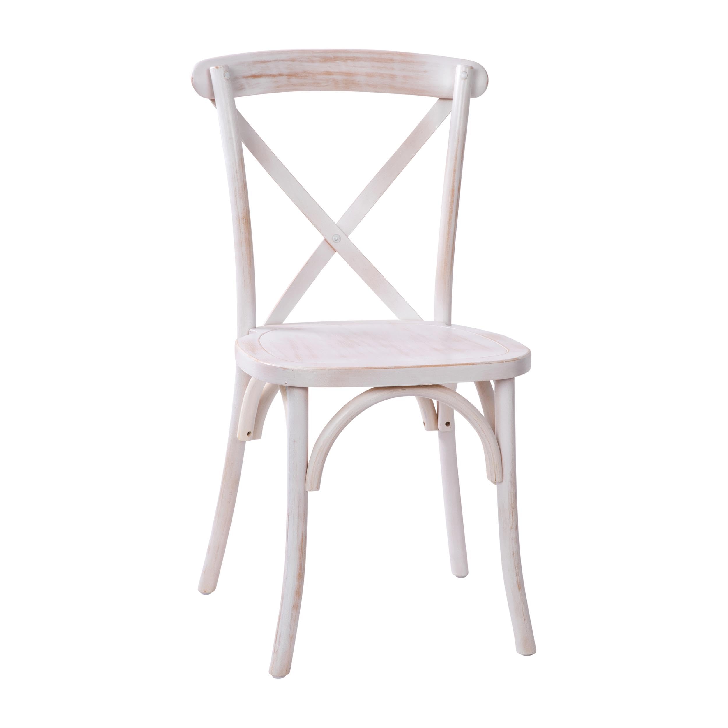 Flash Furniture Advantage Lime Wash X-Back Chair