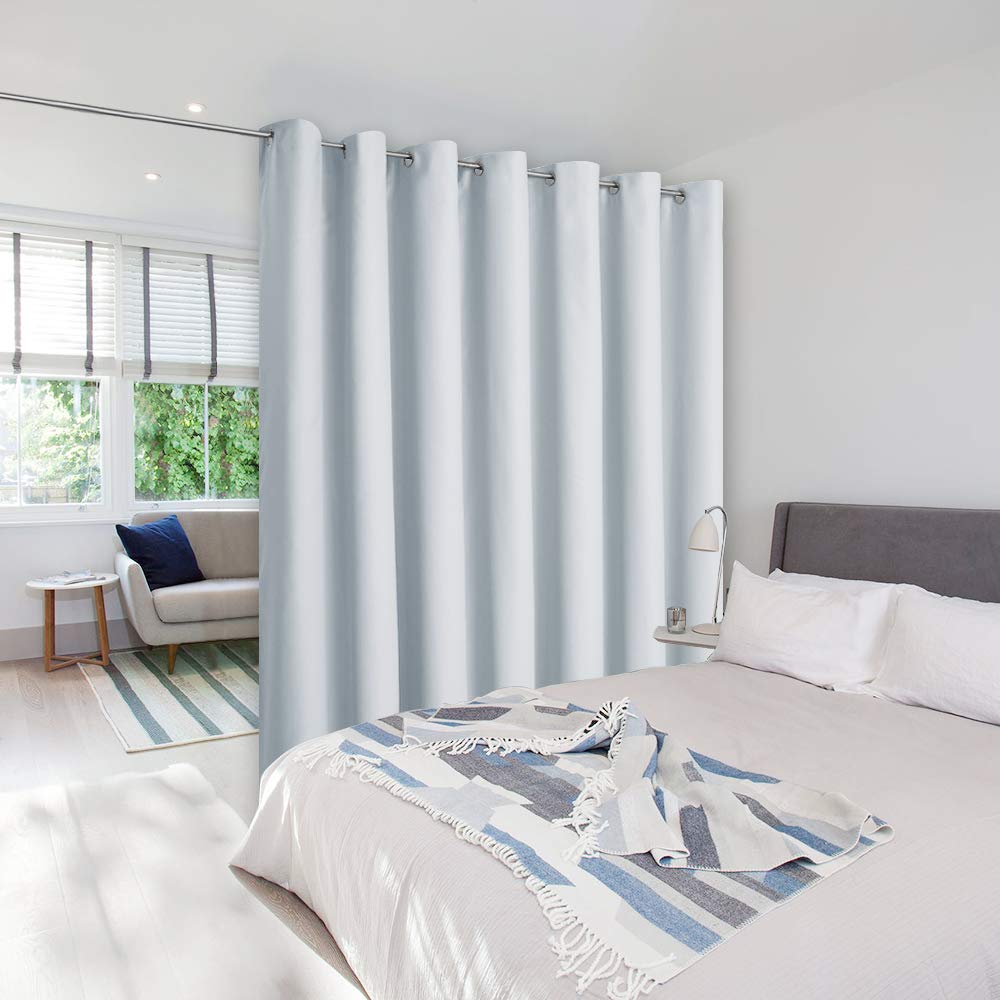 Nicetown Room Dividers Heavy Curtains Screens Partitions, Function Thermal Insulated Blackout Patio Sliding Door Divider Room Cu