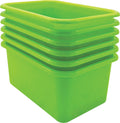 Teacher Created Resources Lime Small Plastic Storage Bin 6Pack (TCR2088574)