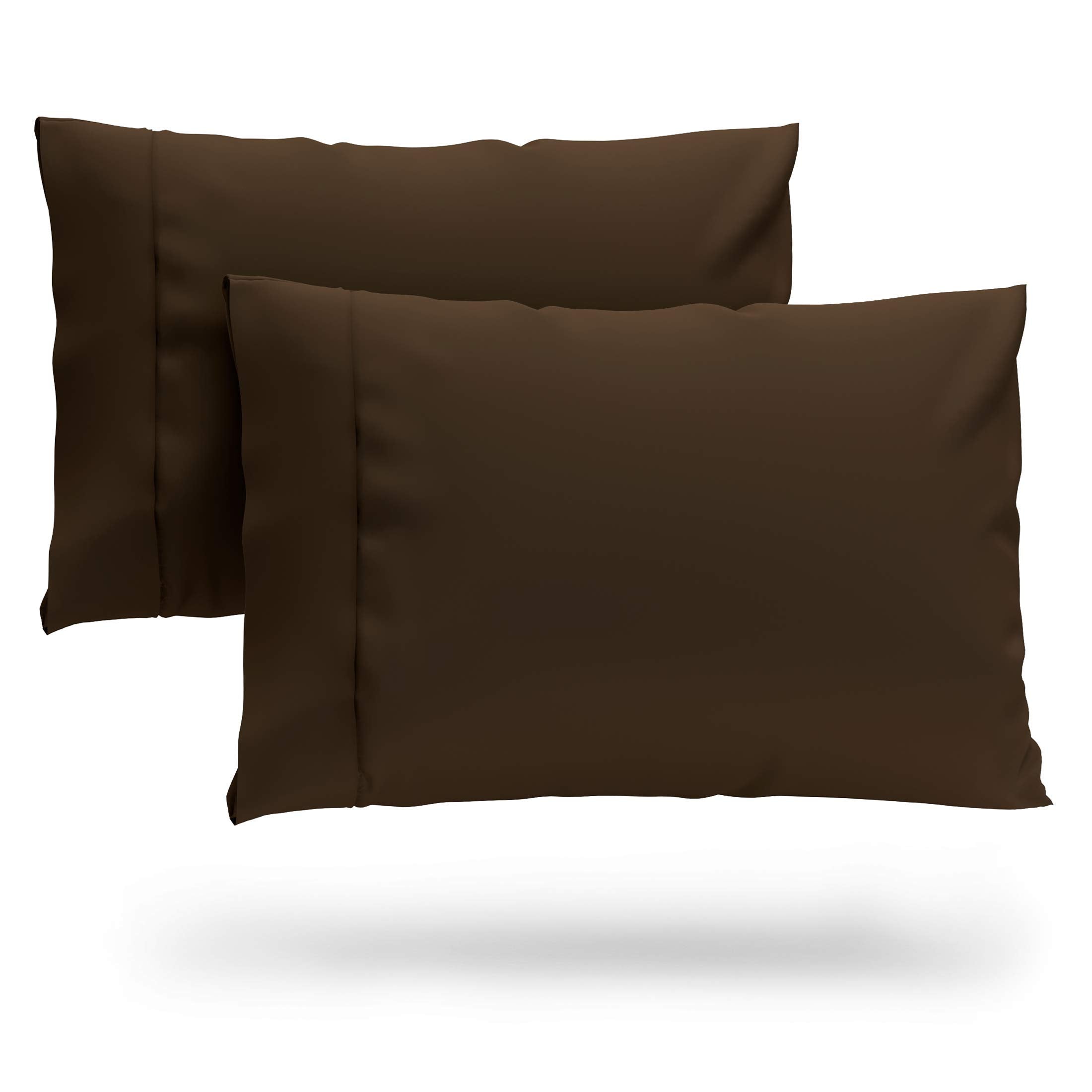 Cosy House Collection Premium Rayon Derived From Bamboo Pillowcase Set Of 2 - Ultra Soft, Cooling & Breathable Bedding (King, Ch
