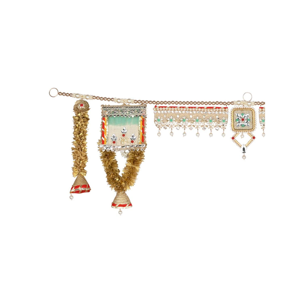 I Jewels Traditional Toran Artificial Flower Garlands Handmade Door Entrance Hanging Home Wall Decoration For Diwali (Hd04)