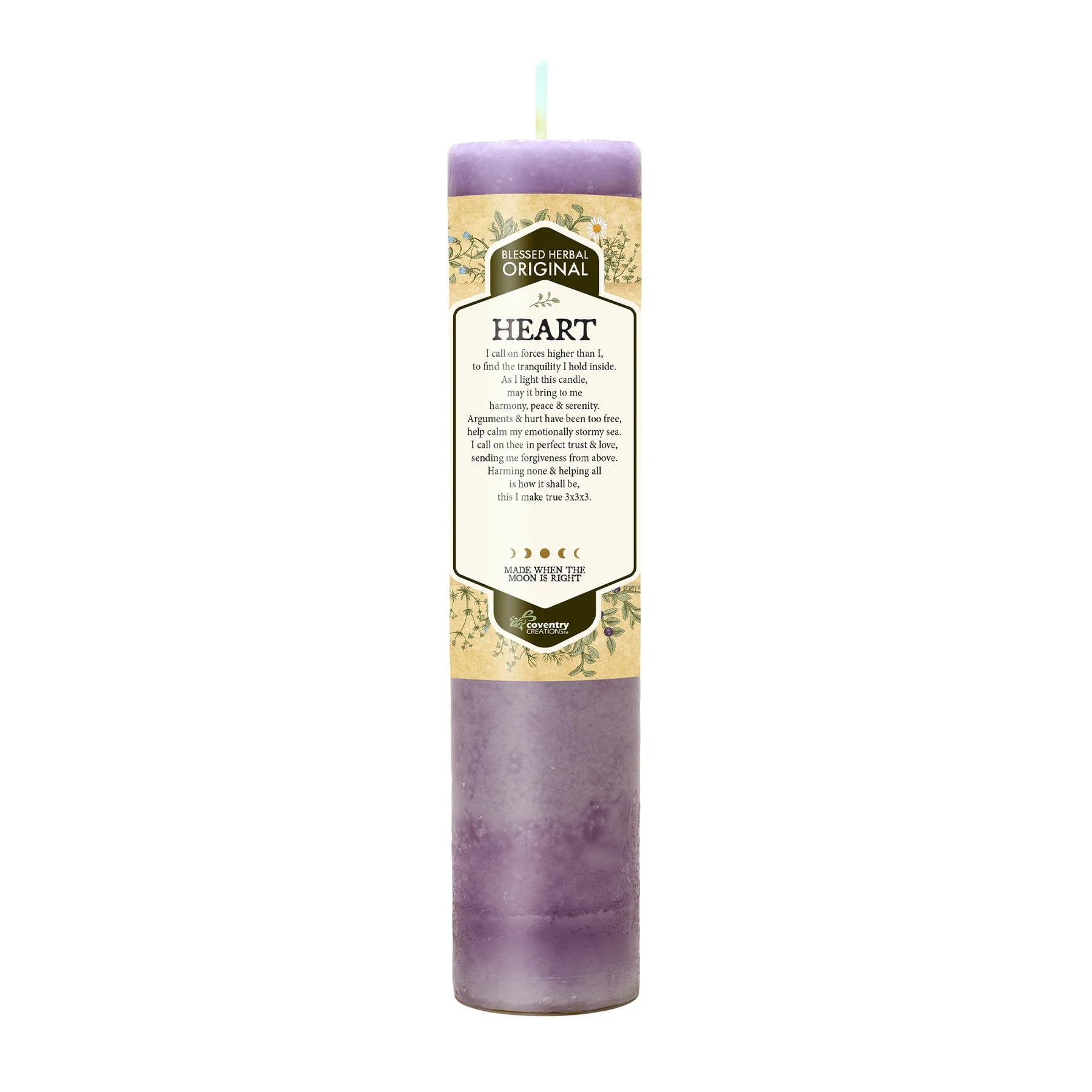 Blessed Herbal Candle - Heart