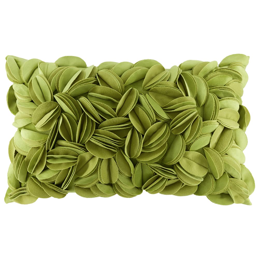 Kingrose 3D Flower Throw Pillow Cover Floral Decorative Pillowcase Soft Cushion Cover For Bed Couch Sofa Living Room 12 X 20 Inc