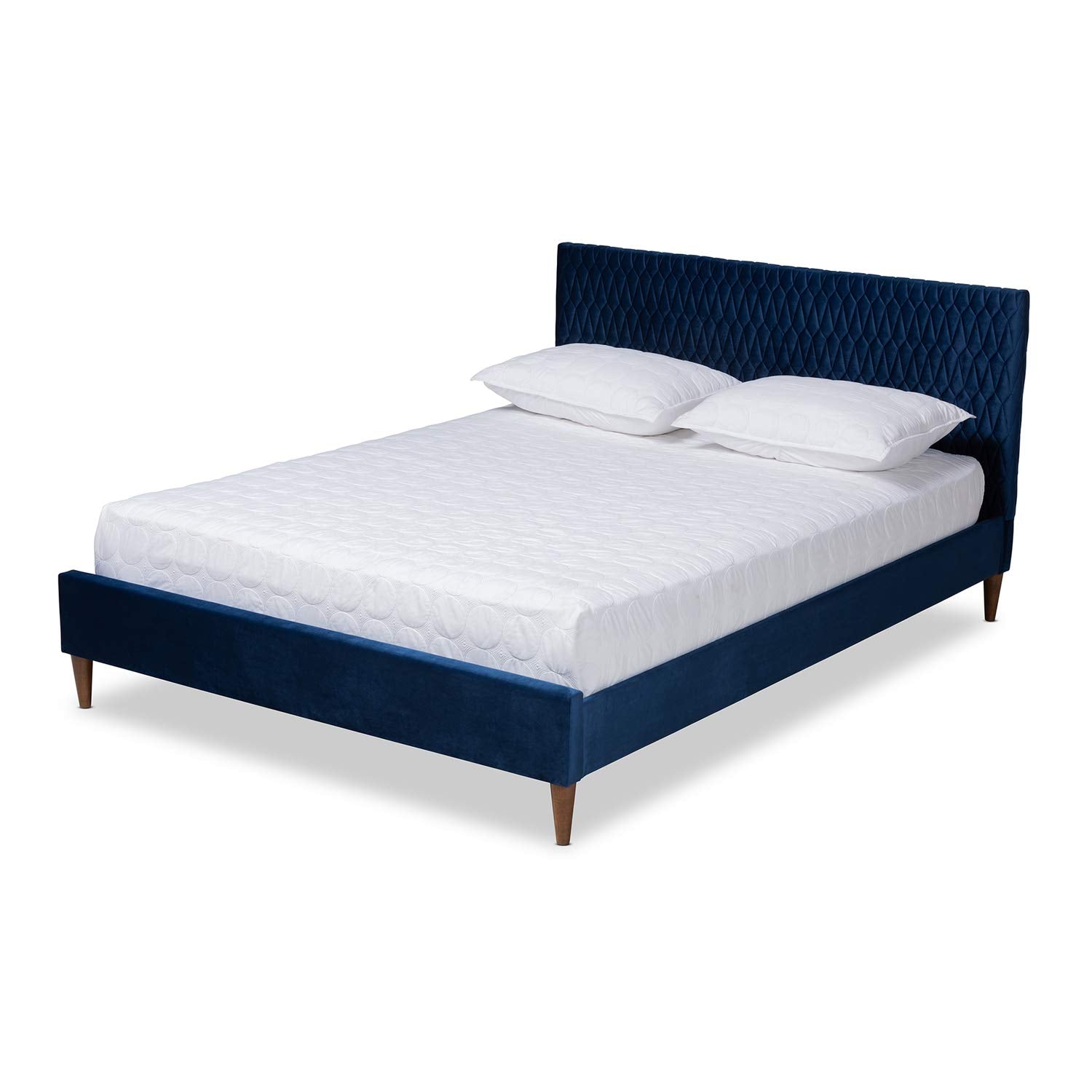 Baxton Studio Frida Upholstered Full Size Bed - Thumbnail 4