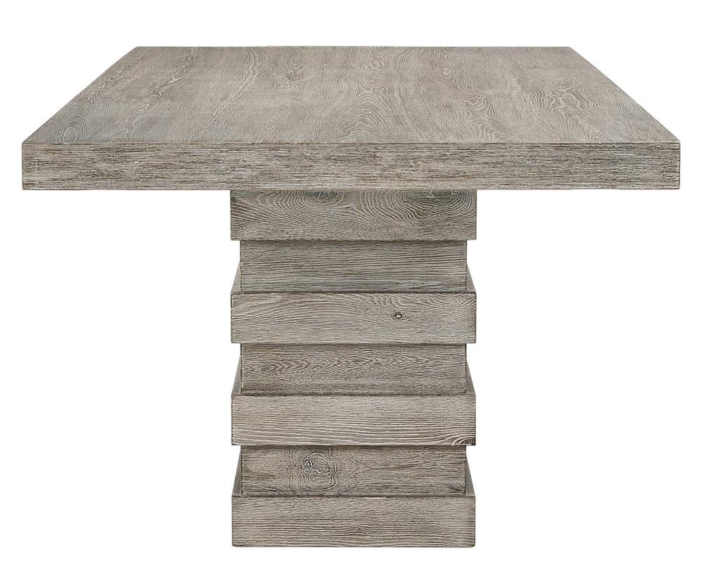 Acme Faustine Rectangular Wooden Dining Table in Salvaged Light Oak