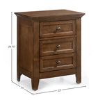 Intercon San Mateo Nightstand with 3 Drawers, Tuscan Bedside Tables