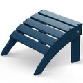 Greenvines Adirondack-Ottoman | Folding | Hdpe Plastic | Outdoor Footrest | All Weather | Foot Rest | Foot Stool | Blue | For Adirondack Chair | For Patio Backyard Pool