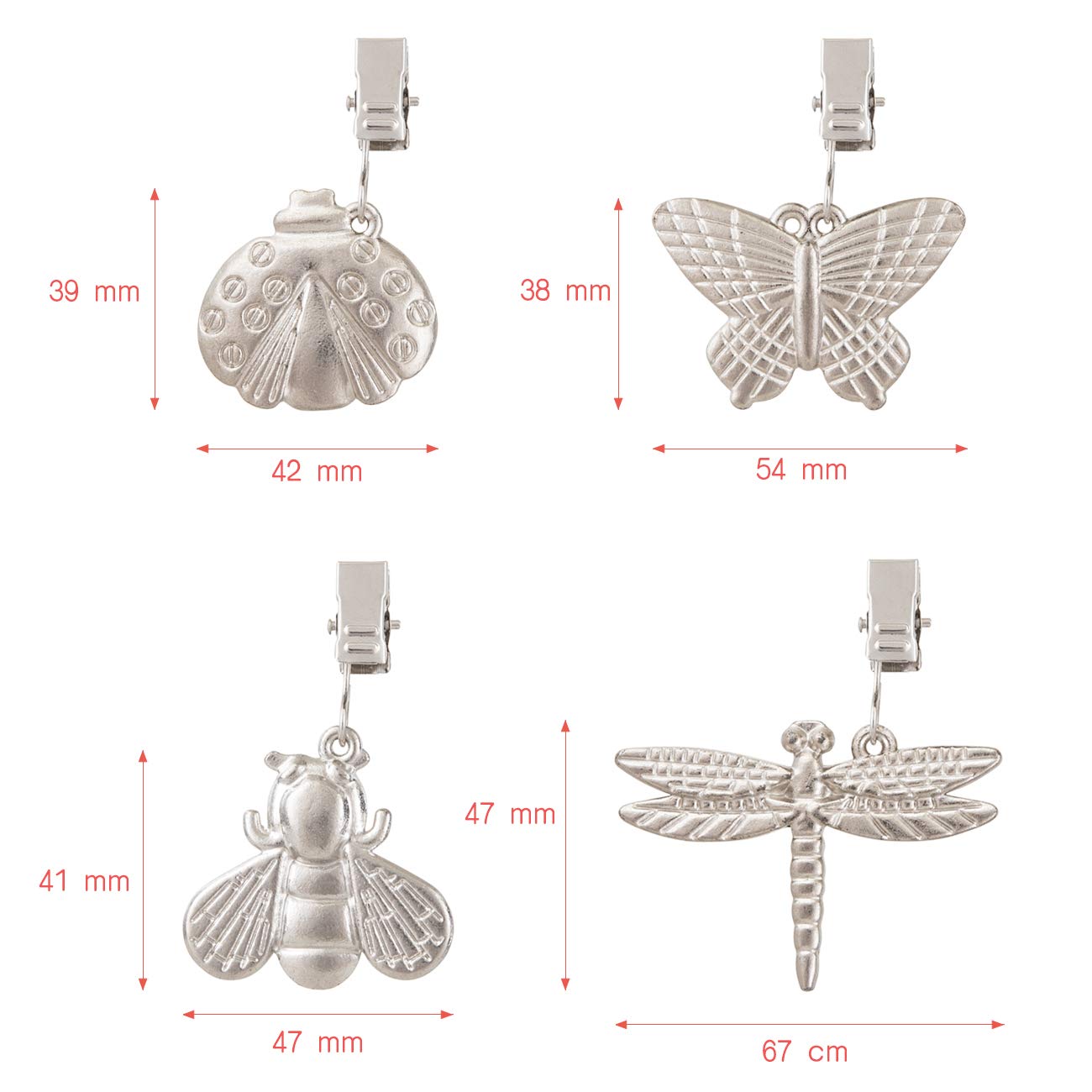 Gwhole 4 Pack Of Tablecloth Weights With Metal Table Clip Clamps For Outdoor Garden Party Picnic Table Covers
