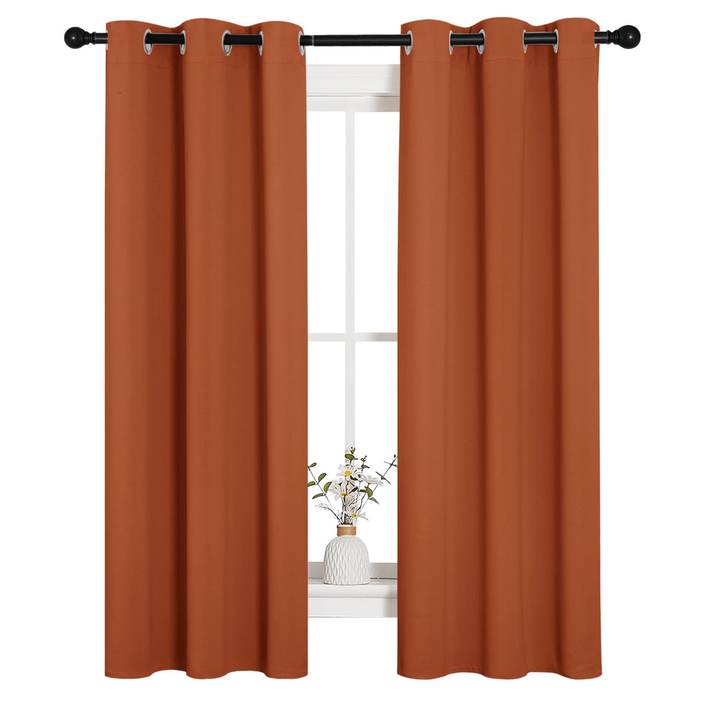 Nicetown Halloween Blackout Curtain Panels For Girls Room, Nursery Essential Thermal Insulated Solid Grommet Top Blackout Drapes