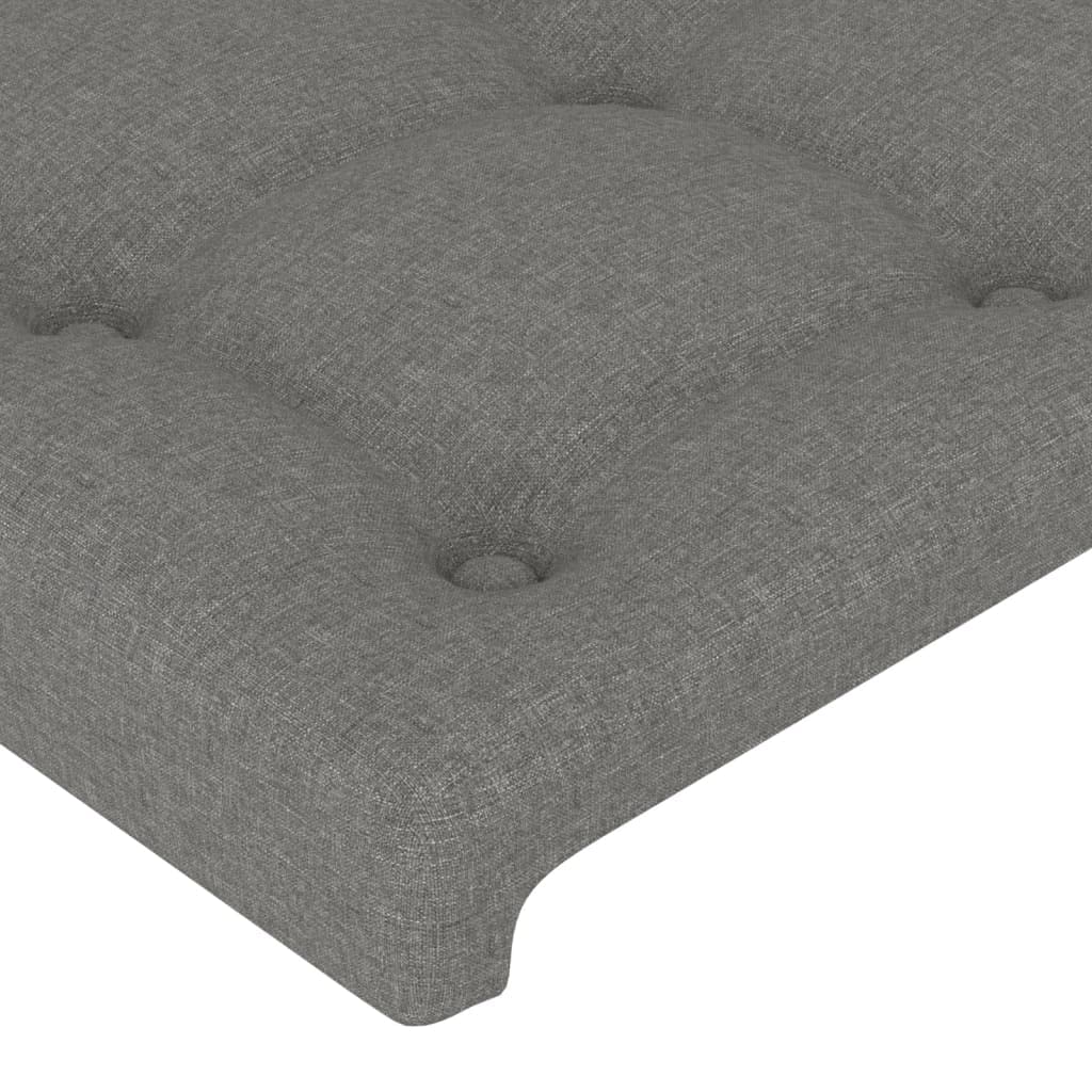 vidaXL Headboards 2 pcs Dark Gray 31.5"x2"x30.7"/34.6" Fabric