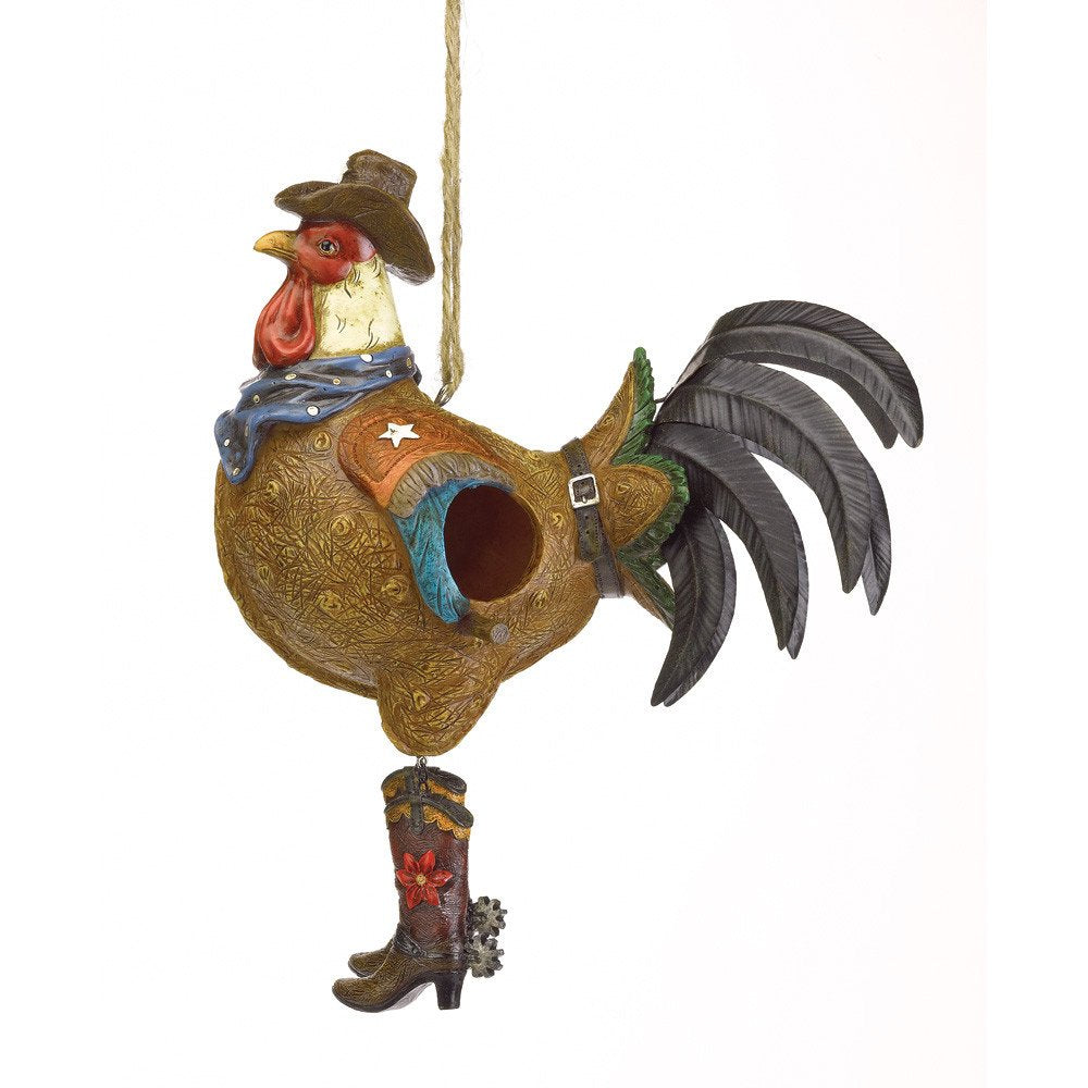 Smart Living Company Cowboy Rooster Birdhouse - 1 Unit