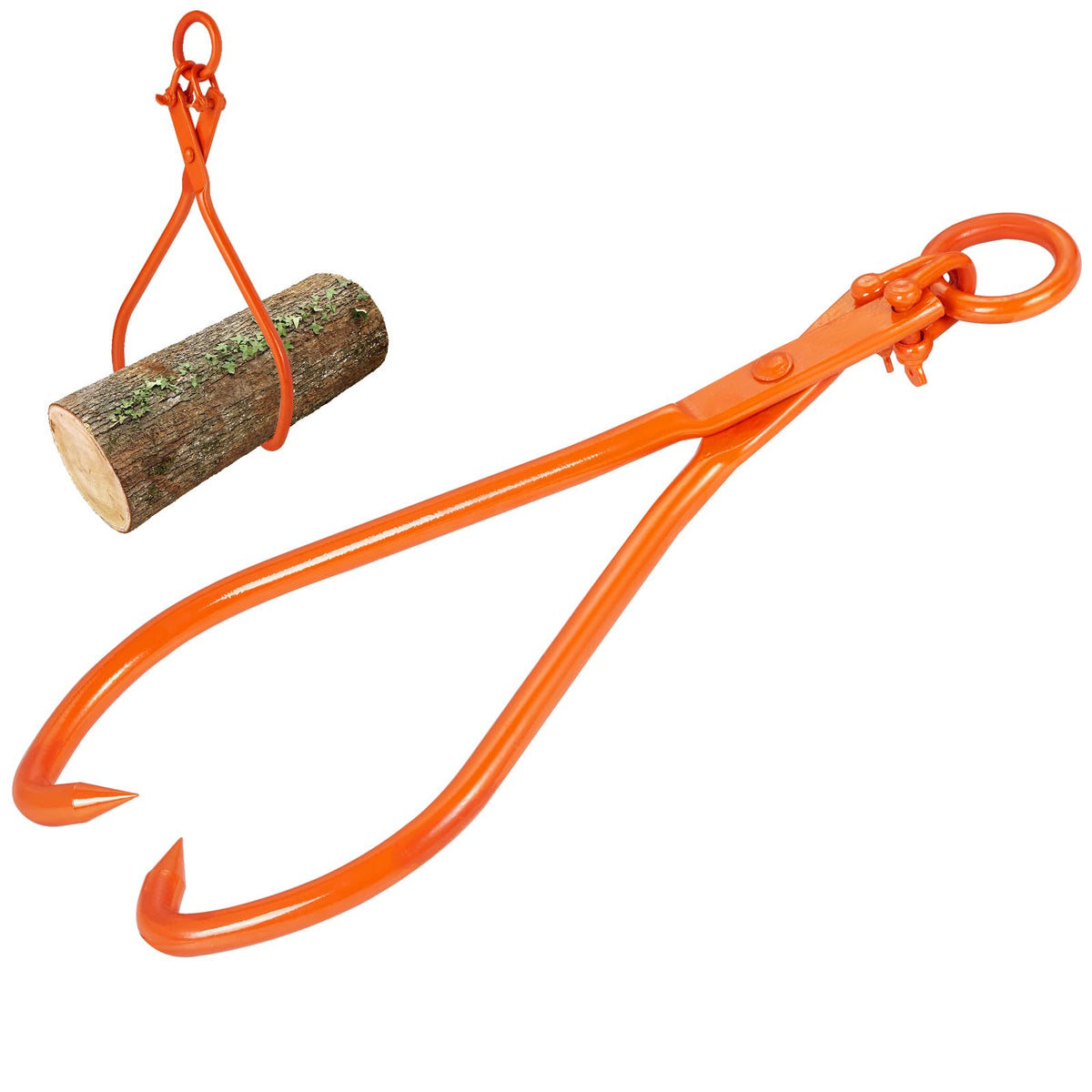 Vevor Log Skidding Tongs, 32 Inch 2 Claw Log Lifting Tongs, Heavy Duty Steel Lumber Skidding Tongs, 1543 Lbs/700 Kg Loading Capa