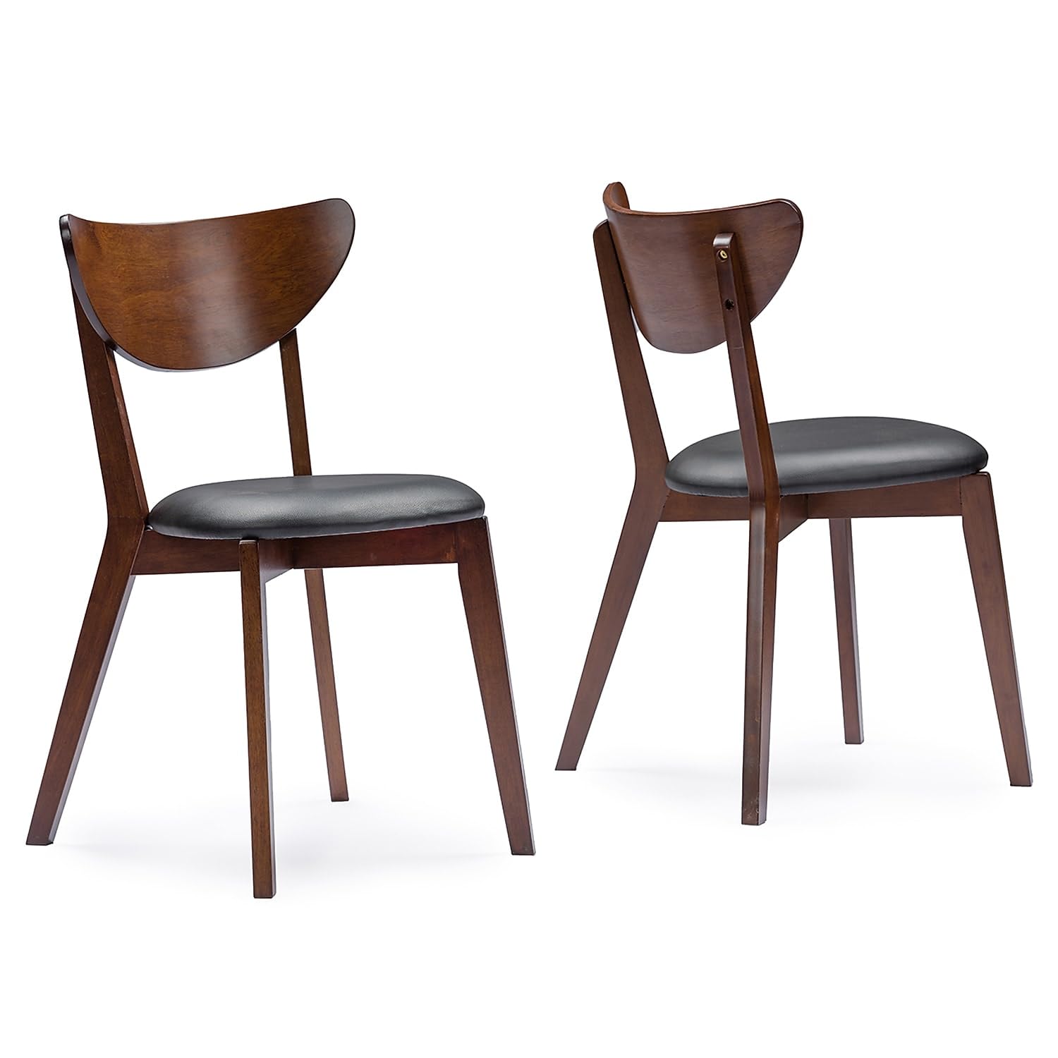 Baxton Studio Sumner 47.13-Inch W Dining Set, Brown And Black, 5-Piece (114-6208-Hit)