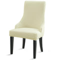 Liykimt Stretch Wingback Side Chair Slipcover-Accent Chair Cover Jacquard with Arm,Washable Upholstered Arm Dining Chair with Na