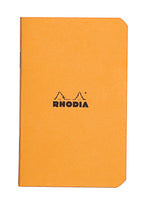 Rhodia Slim Slim Staplebound Notebooks - Graph 48 Sheets - 3 X 4 3/4 In. - Orange Cover (119158C)