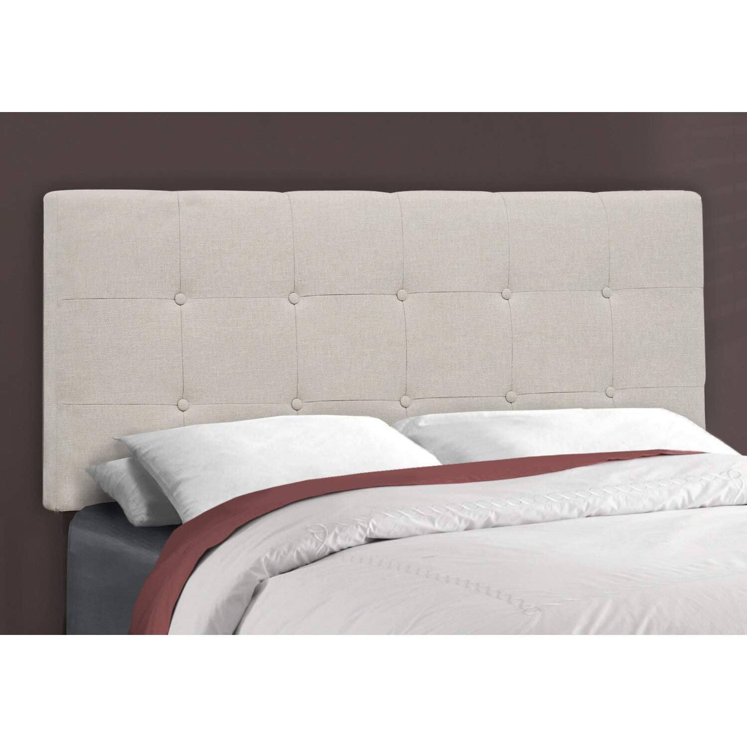 Monarch Specialties Bed Frames, Full, Beige
