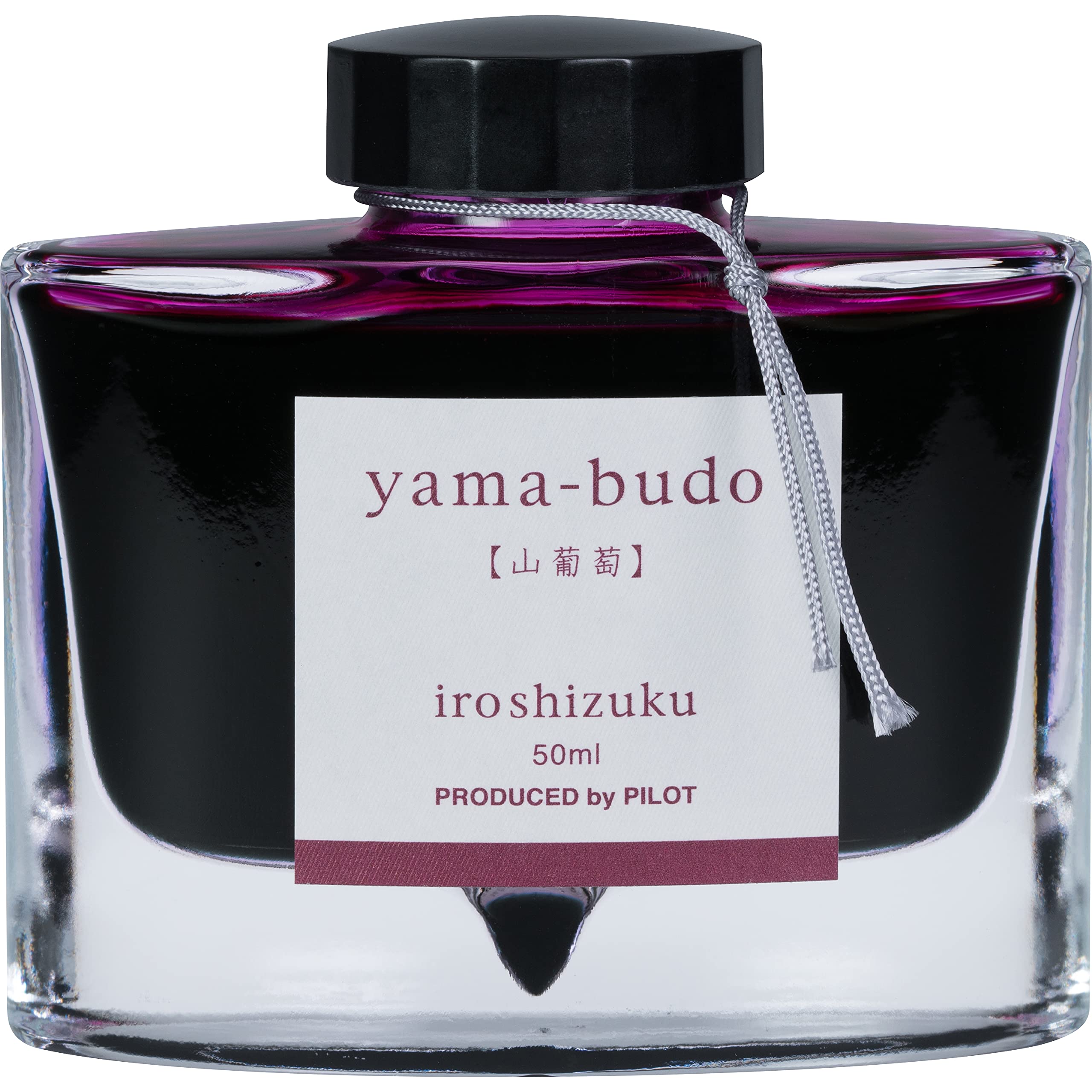 PILOT Iroshizuku Yama-Budo Fountain Pen Ink, 50ml Bordeaux Purple, Crimson Glory Vine, Premium Quality Ink for Artists and Calligraphy